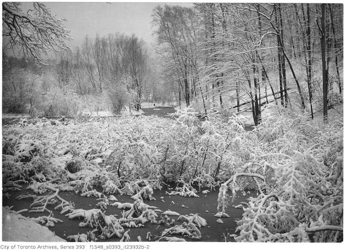 High Park - snow scene after storm 1932