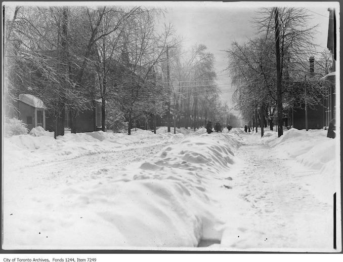 Toronto Winter Photographs Manning Avenue at Ulster Street. - [ca. 1920]