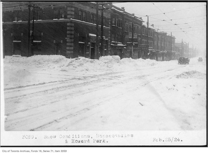 Roncesvalles and Howard Park - Date: February 25, 1924