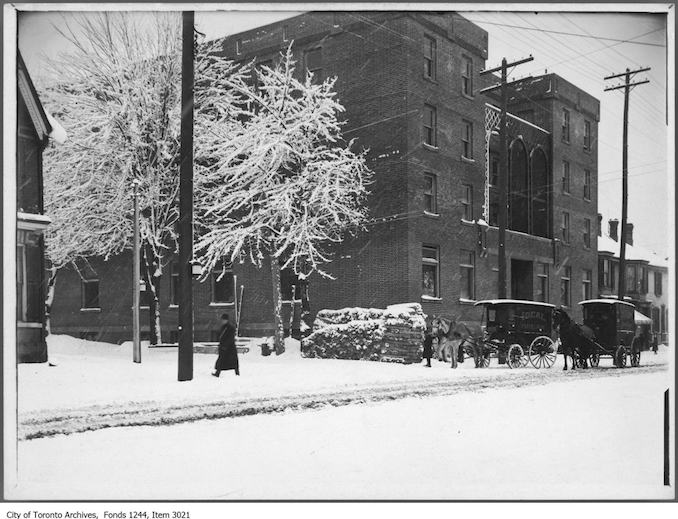 Toronto Winter Photographs YWCA , St. Patrick Street. - [ca. 1908]