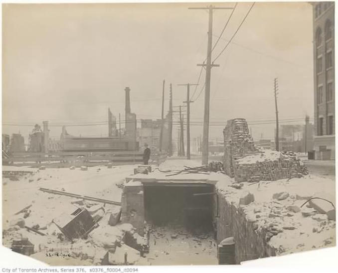 Toronto Winter Photographs Bay Street north of Front Street – December 22, 1904