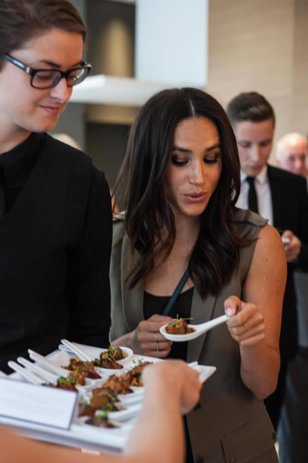Suits Actress Meghan Markle came by to try some of the great tastes. She also founded the food site The Tig.