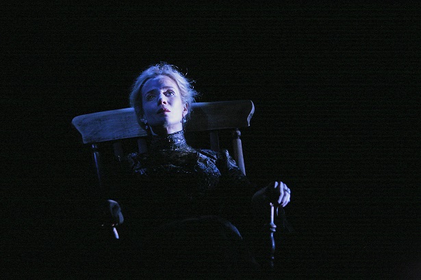 Lisa Dwan in Beckett Trilogy_ROCKABY. Cred_ John Haynes
