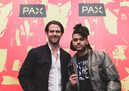 Richard Mumby of PAX with The Weeknd