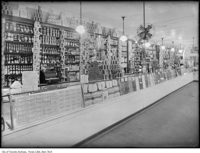 Arnold Bros, grocery section, 773 Yonge St.. - April 22, 1926