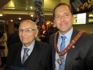 george yerich Sr with Mayor Jim Diodoti