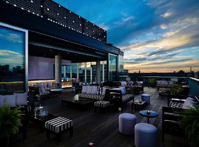 Thompson Hotel rooftop lounge