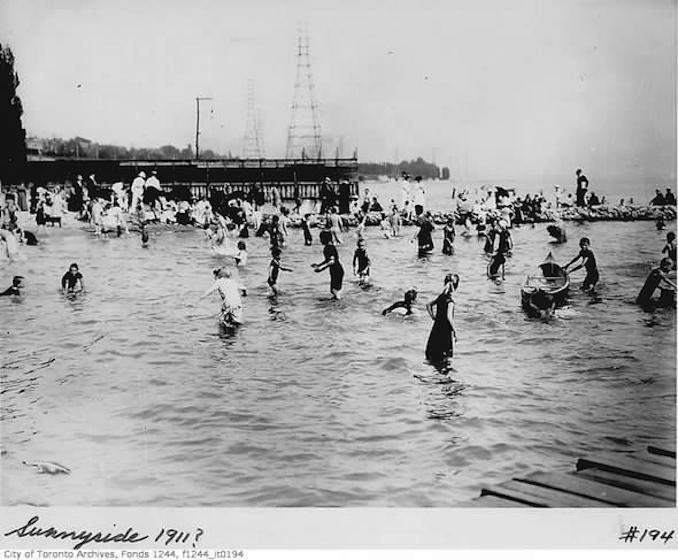 swimming in Toronto sunny side