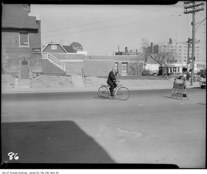 Dufferin Street, Eglinton to Wilson. - 1955 - Vintage Bicycle Photographs