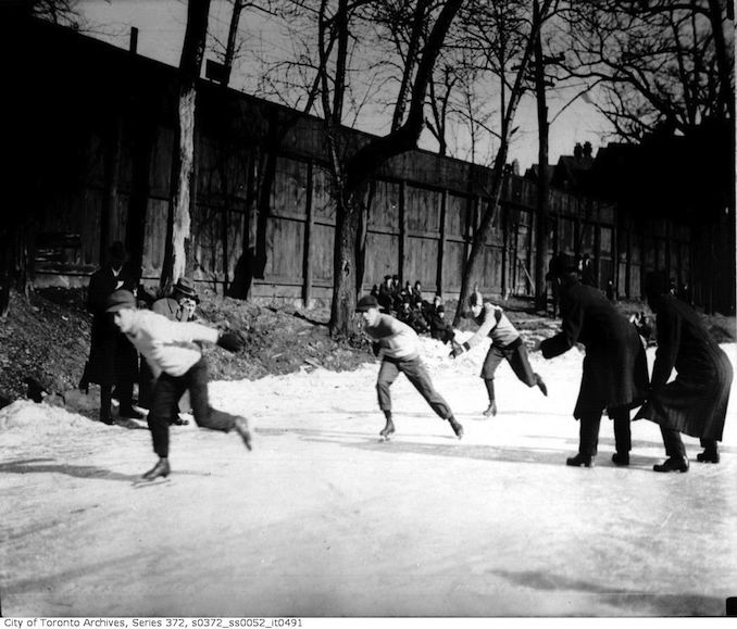 Moss Park — Skating Championships February 27, 1915