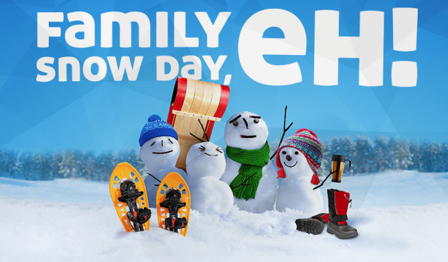 Canadian Cancer Society Family Snow Day, eh! - Family Day Weekend