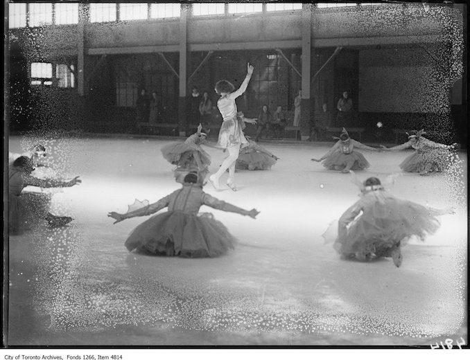 Skating Carnival, ballet, Cecil Smith in centre. - March 23, 1925