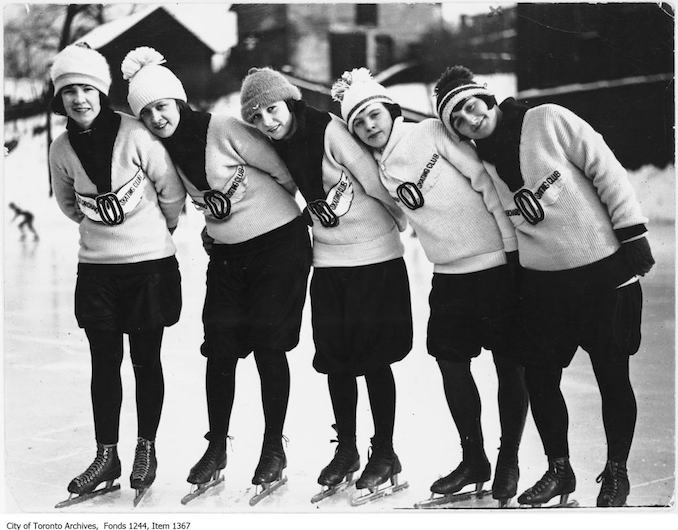 Speed skaters of Old Orchard skating club. - [1925?]