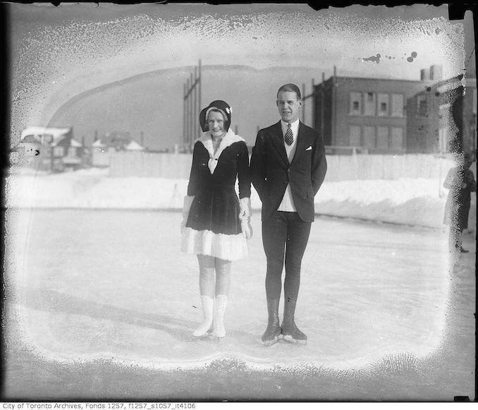 Stewart Reburn and Sonie Henie, skating team