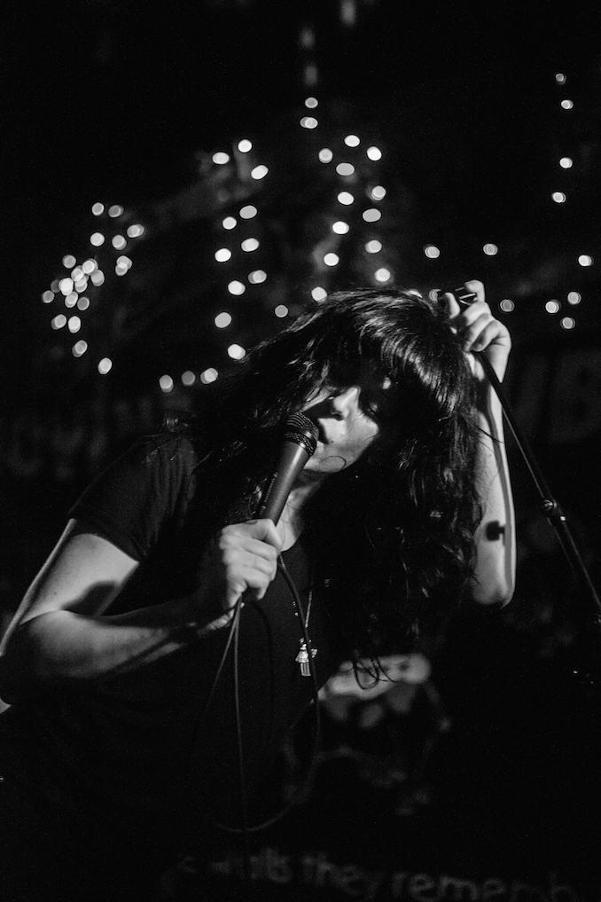 Jackie Neville - Guitarist and back up vocals for The Cola Head - Show at Bovine Sex Club in Toront - January 2016 - Photo by Joel Levy