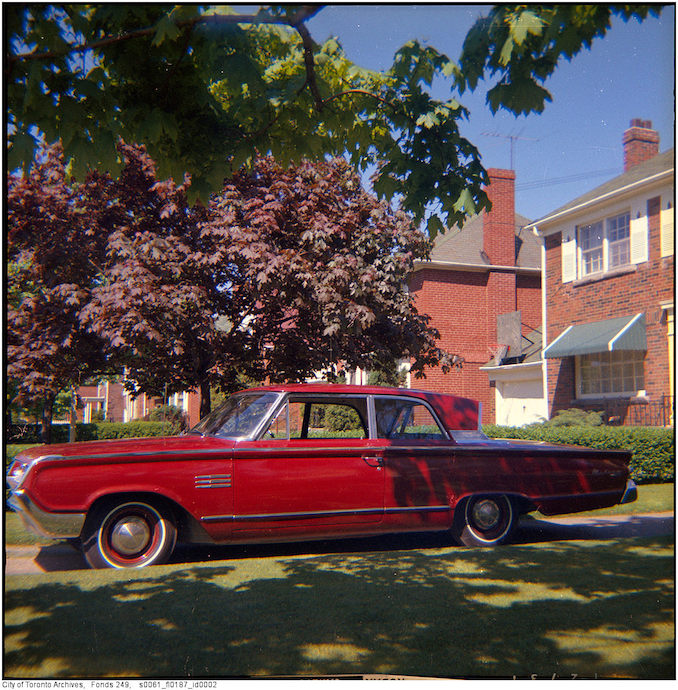 Vintage Automobile Photographs Toronto Fire Department photographs - 1964 C151 Meteor JKL automobile, 18 Ashton Manor 1964