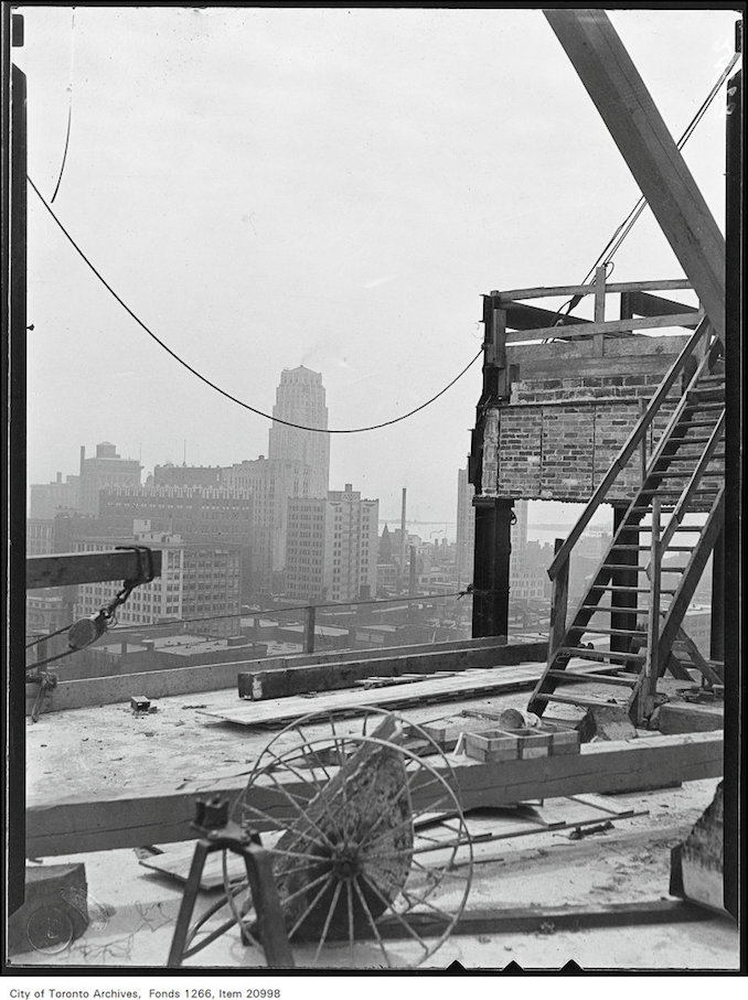 Canada Life Building, Bank of Commerce from 16th floor. [ca. July 5, 1930]