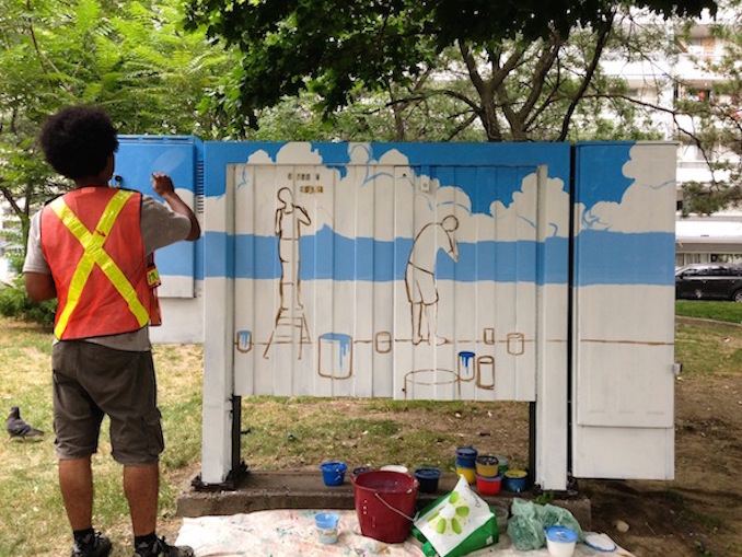 Bell Box Murals “Cultural Collage” in St. James Town