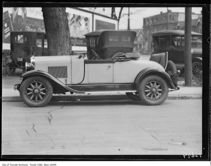 Philmac motors, Oldsmobile roadster. - May 1, 1929