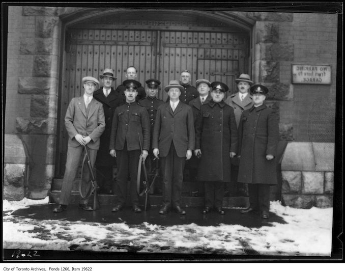 Police Rifle Meet, No. 5 Division team. - March 25, 1930