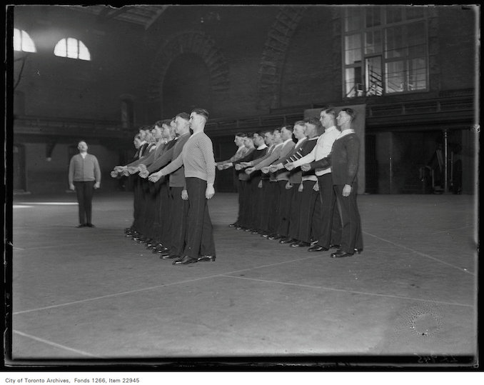 Police training, drilling. Date: January 22, 1931