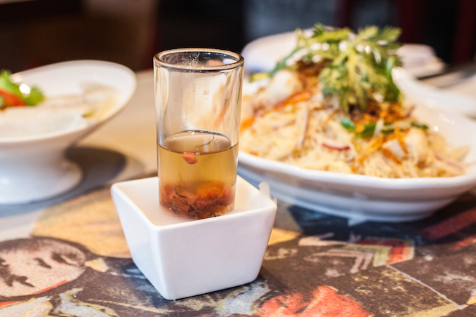 Fresh Oyster Shooter at Luckee Restaurant