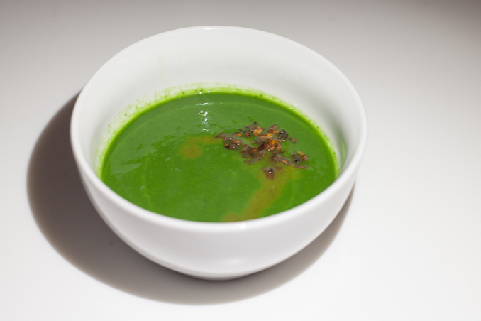 Green Soup Dulse, Leek, Sumac