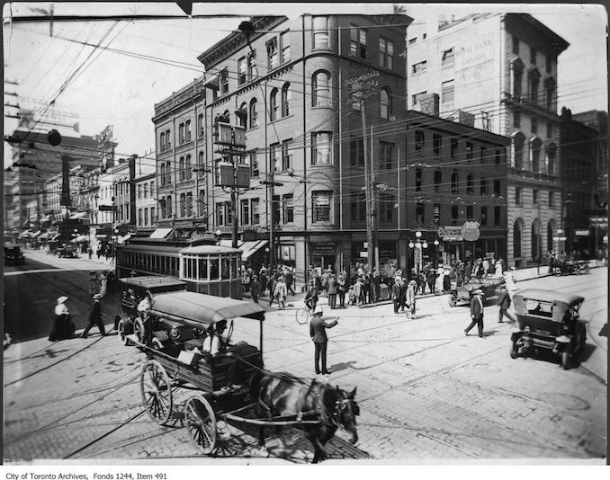 Northeast corner of King Street and Yonge Street. - [ca. 1912]