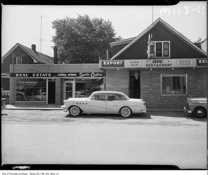 1957 - Ace Restaurant - The Queensway widening