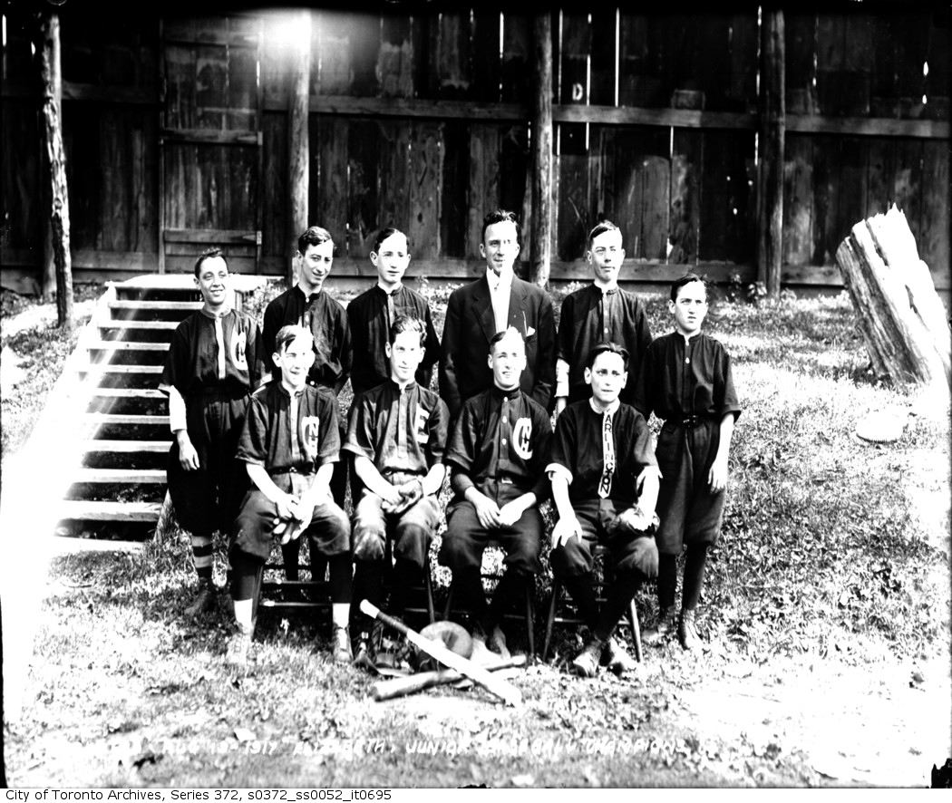 Elizabeth Playground Junior Baseball Champions aug 19 1917