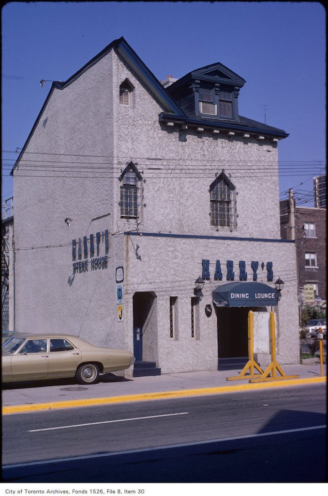 June 15, 1971 - View of Harry's Steak House on Church Street at Maitland Street