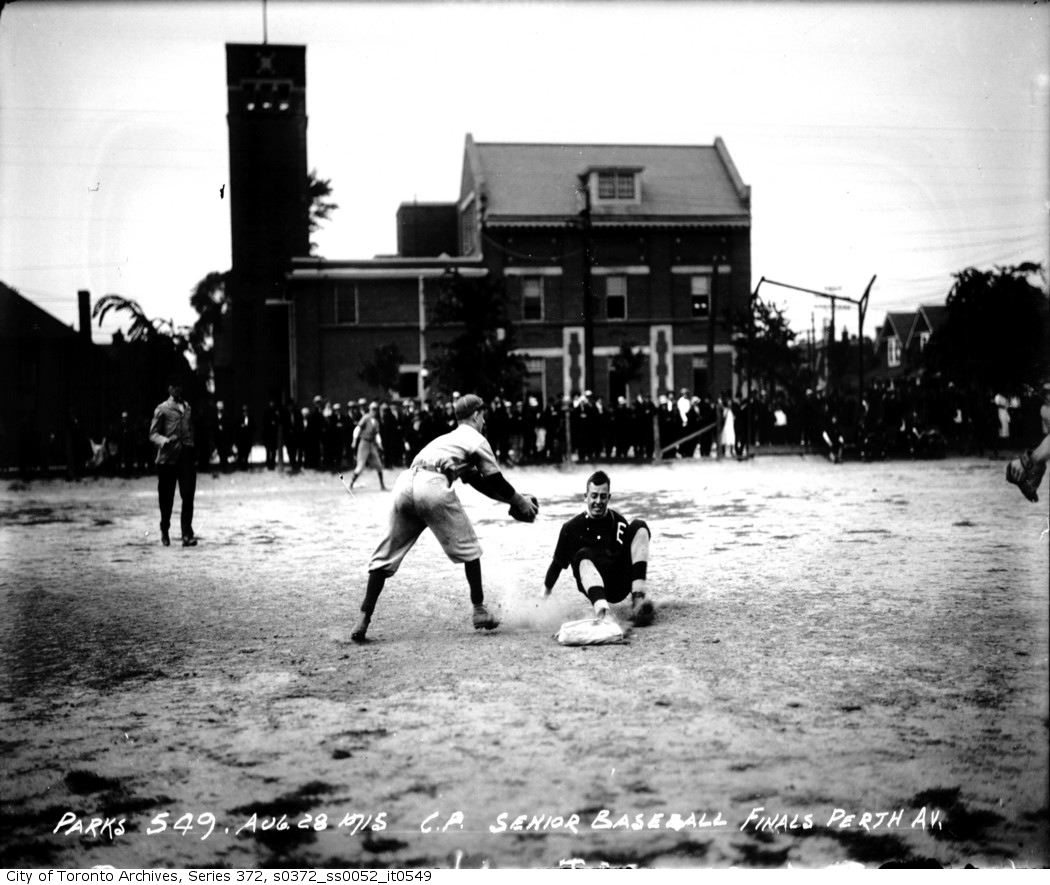 Perth Avenue Playground — Senior Baseball, Finals aug 28 1915