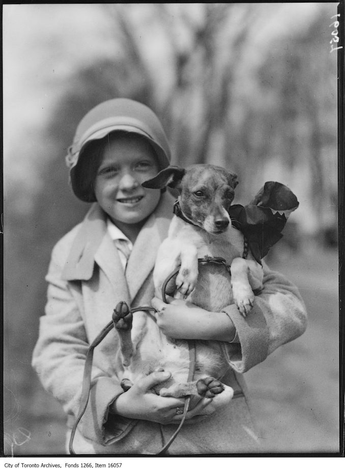 Pets Parade, Nellie, Mary Smith, age 11. - April 2, 1929 - Vintage Animal Photographs