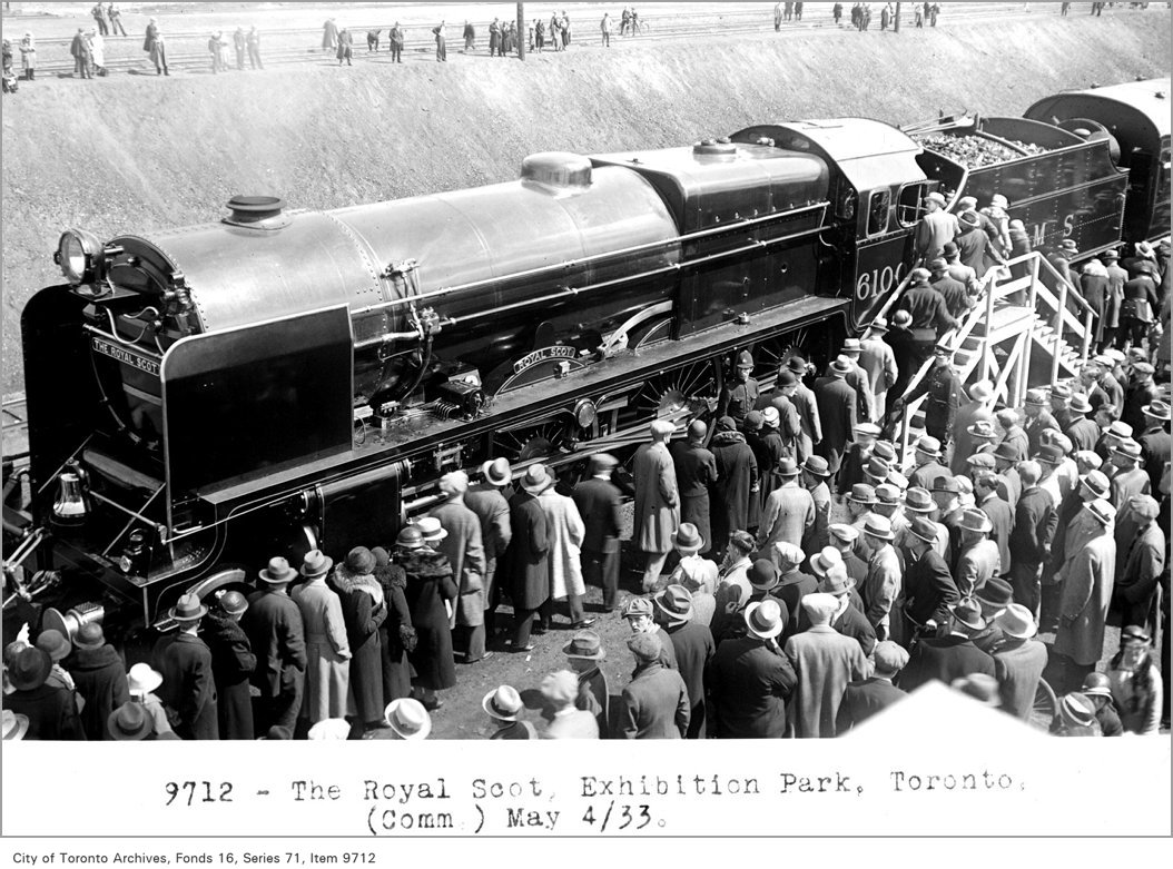 The Royal Scot, Exhibition Park, Toronto, (Commercial Department) - 1933 - vintage train photographs