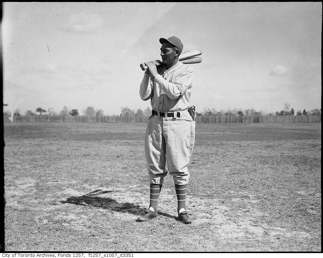 Tony Lazzeri, Toronto Maple Leafs Baseball Club manager, at spring training camp, Florida 1939 1940