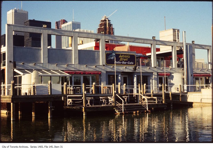 1980-90 - Water's Edge restaurant at Harbourfront Centre.