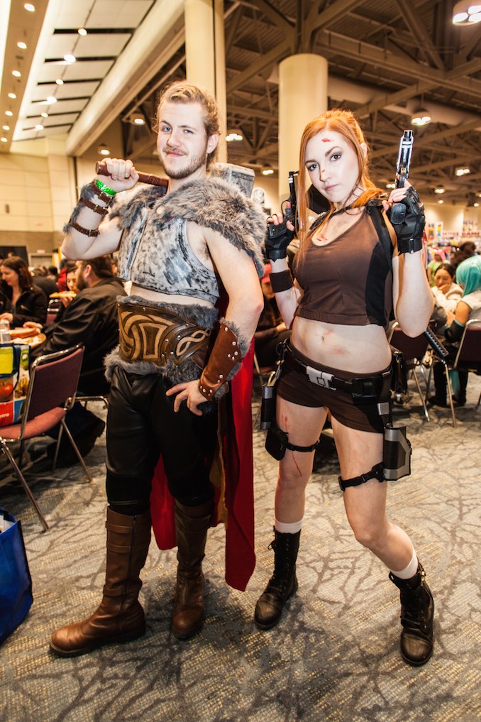 Thor and Tomb Raider's Lara Croft