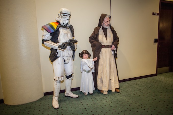 Star Wars Trooper, Baby Leia and Obi Wan Kenobi