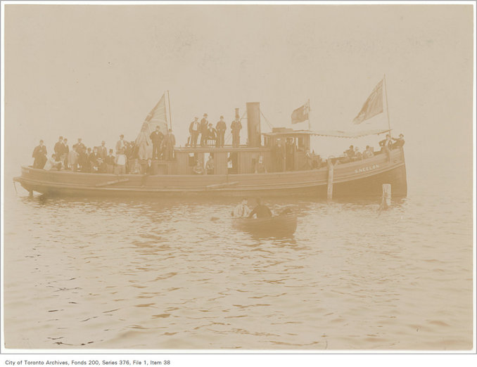 189? - Tug Neelon Ashbridge's Bay - vintage boating photographs