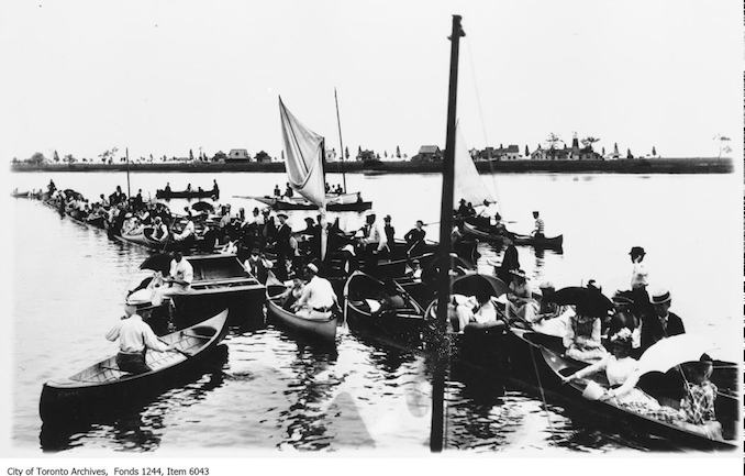 1891 - Canoeing at Toronto Island - vintage boating photographs