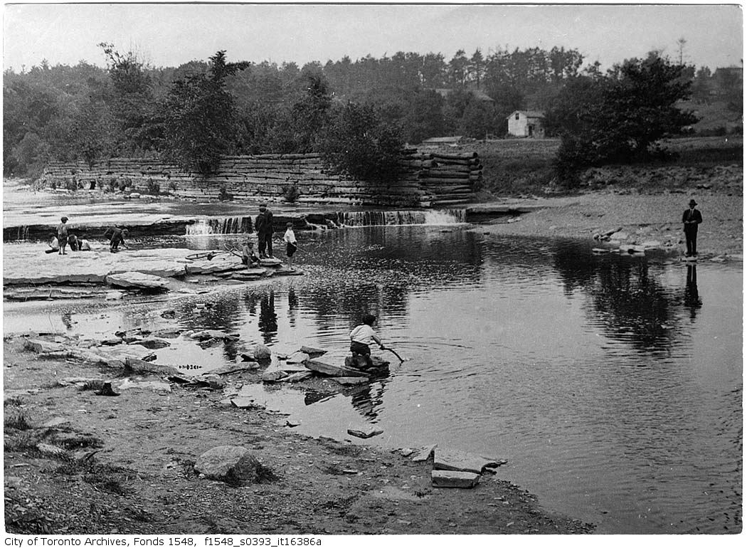 1920 - June 13 - Fishing Humber River near Lambton - Vintage Fishing Photographs