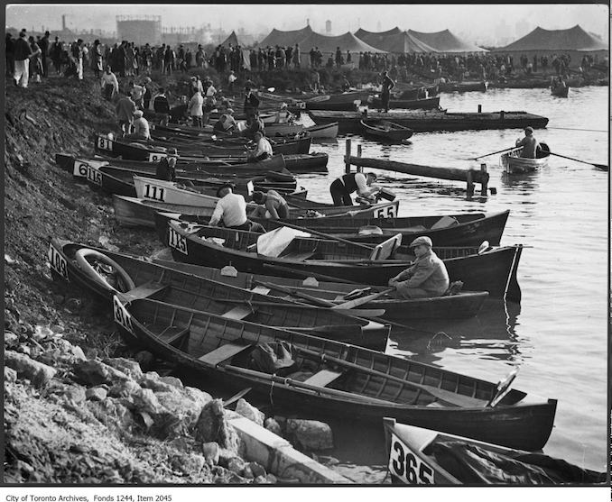 1927 - Boats for Wrigley marathon swim, CNE