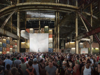 Rendering of Luminato Festival's Music Stage at the Hearn - courtesy of PARTISANS and Norm Li