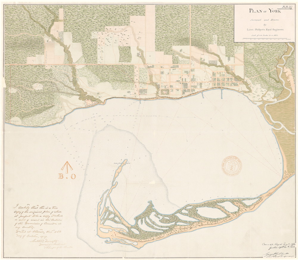 1818 - Plan of York, Lieut. Philpotts