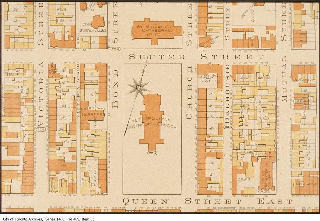1900? - Goad's map of Queen and Church