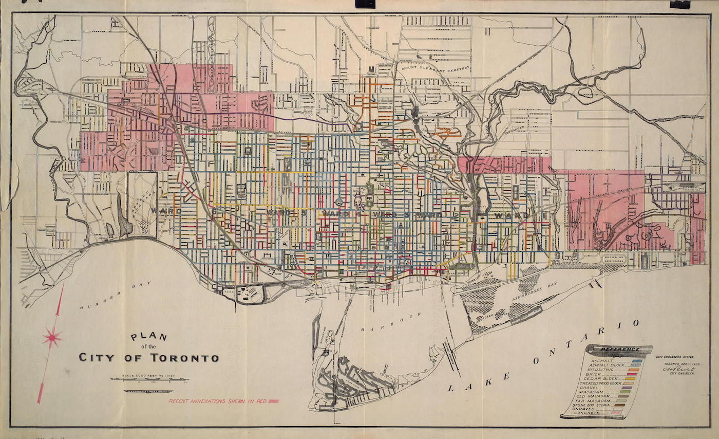 1909 - Plan of the City of Toronto