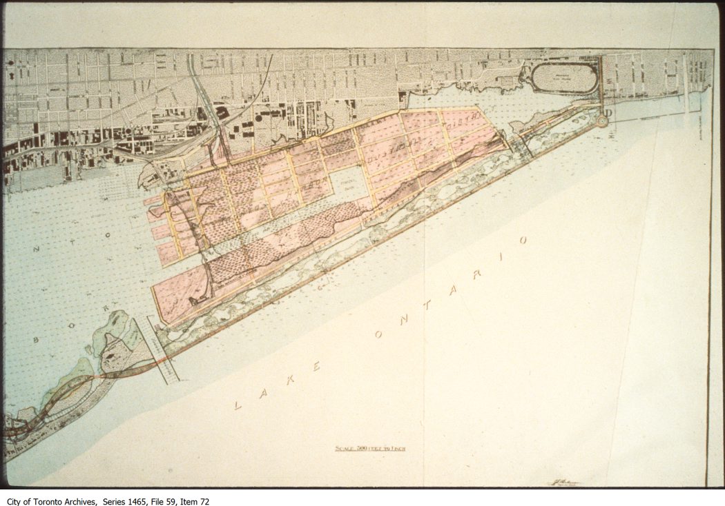 1910? - Map of Ashbridge's Bay area