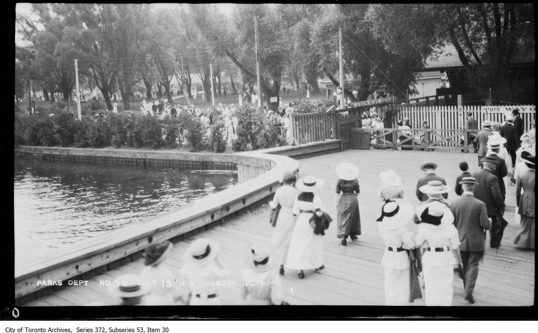 1912 - Centre Island ferry dock from deck