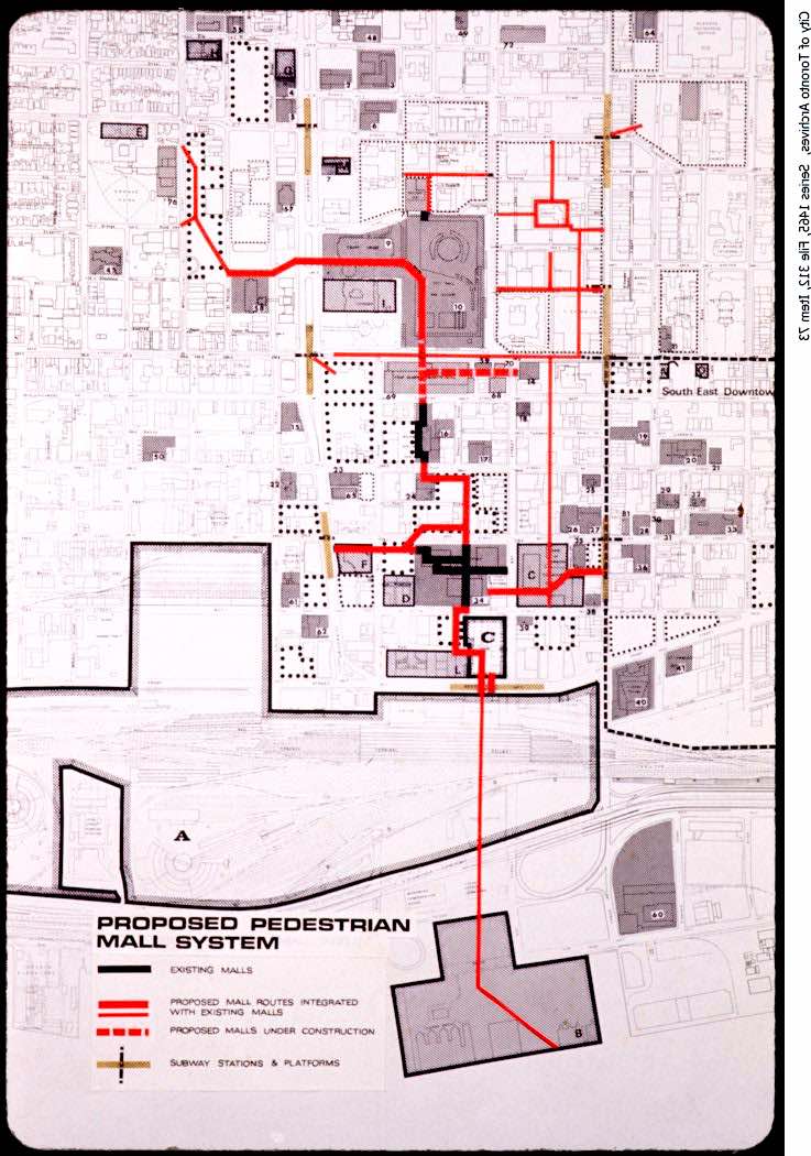 1970-72 - Proposed Pedestrian Mall System