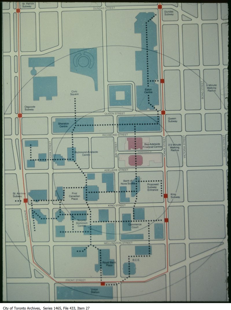 1978-87 - Map of PATH underground pedestrian system